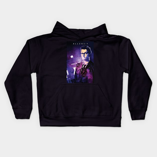 ALLONS-Y Kids Hoodie by CinemApocalypse